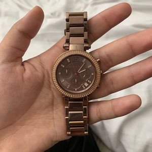 michael kors ritz rose gold tone women’s watch
